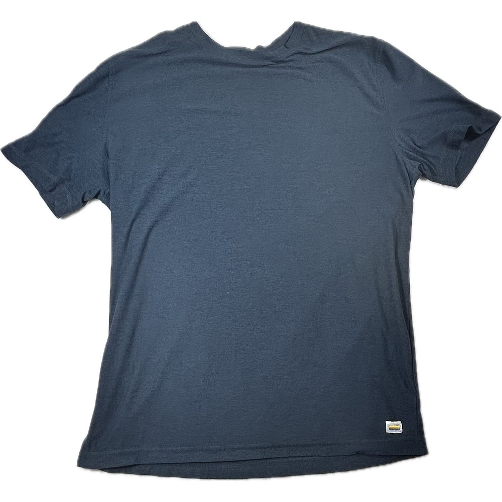 Vuori Strato Tech Tee Mens Medium Navy Blue Heather Short Sleeve T-Shirt V126